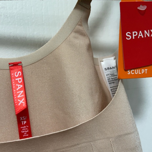 SPANX OnCore Open-Bust Mid-Thigh Bodysuit  Sculpt Shaper Level 3 Compression - Picture 7 of 11